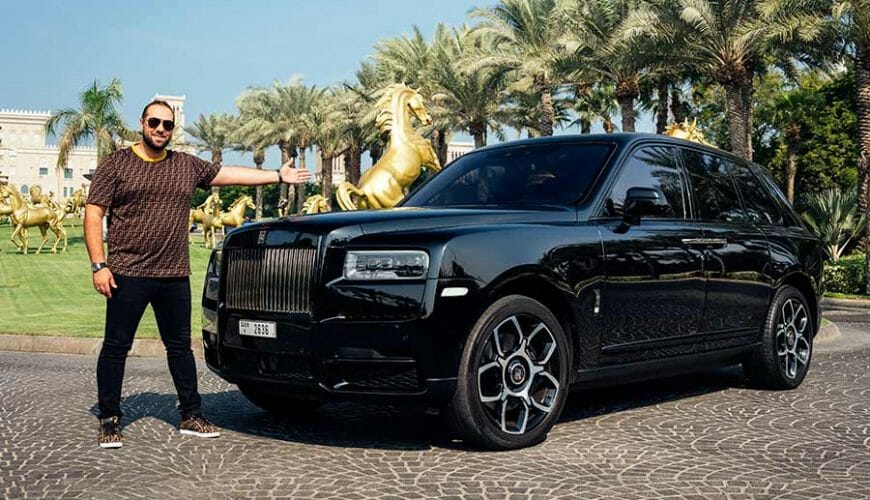 Rolls Royce Cullinan Black Badge for rent in Dubai