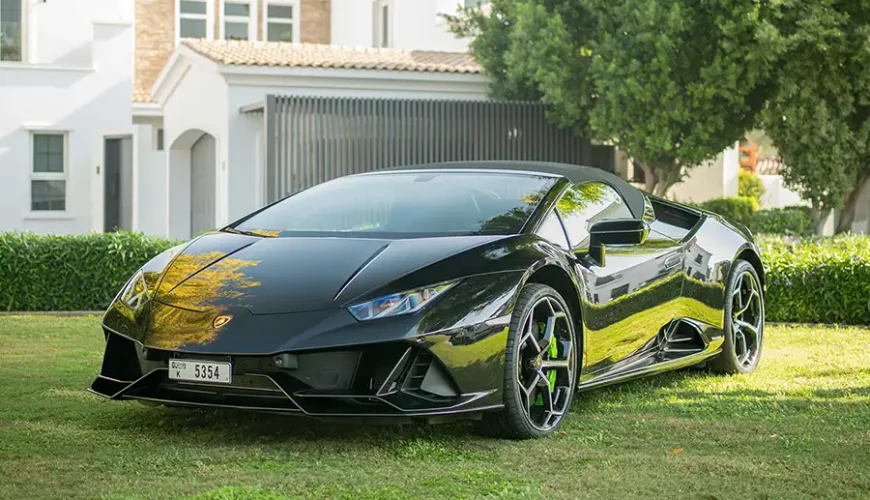 Lamborghini Huracan EVO Spyder for rent in Dubai