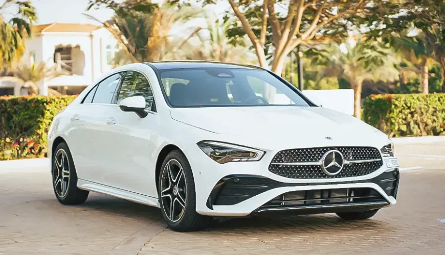 Rent Mercedes CLA 250 White 2024 Dubai